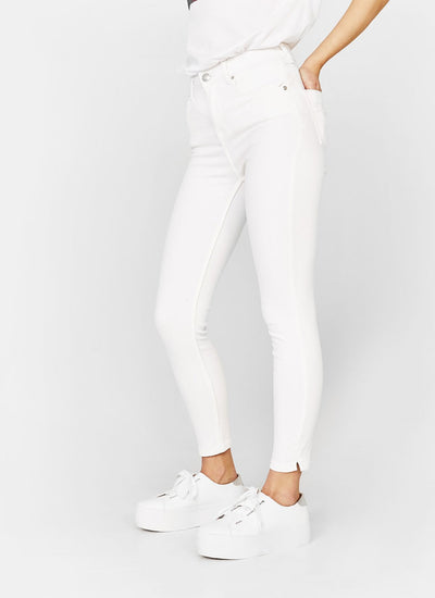 Super skinny mid-rise trousers