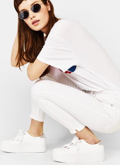 Super skinny mid-rise trousers