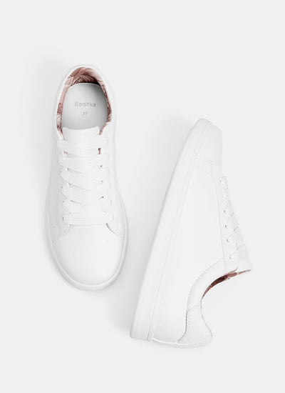 Lace-up trainers with heel detail 2