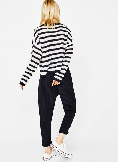 Loose-fit round neck sweater