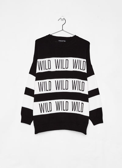 Print sweater