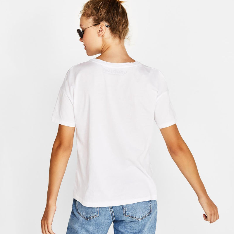 Ecologically grown cotton T-shirt with print