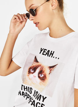 Ecologically grown cotton T-shirt with print