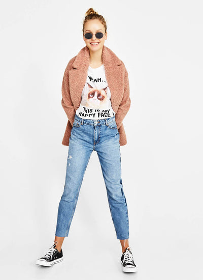 Ecologically grown cotton T-shirt with print