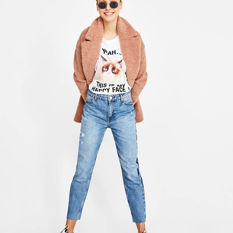 Ecologically grown cotton T-shirt with print