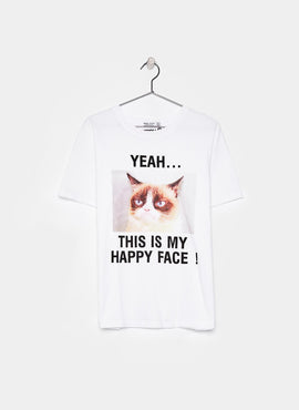 Ecologically grown cotton T-shirt with print