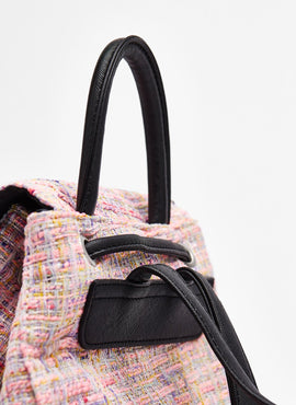 Mini tweed backpack